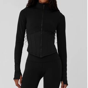 Alo Airbrush Corset Full Zip Jacket size XS, never worn.